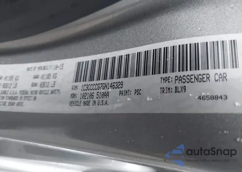 2016 Chrysler 200 C from USA, damaged, VIN 1C3CCCCG7GN146329